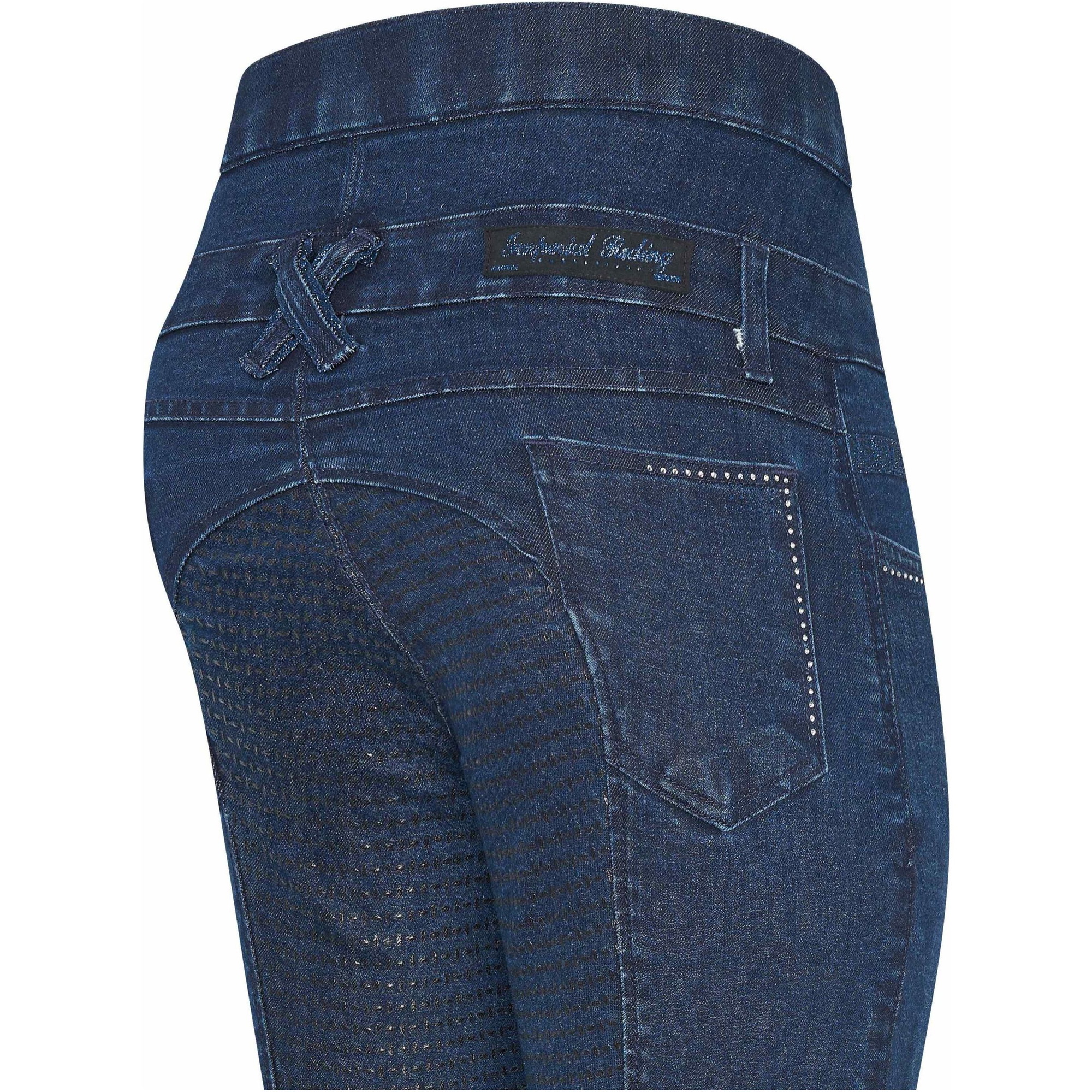 Imperial Riding Womens IRH Mae Capone denim SFS Riding breeches KL44322005 - Dark Grey Denim